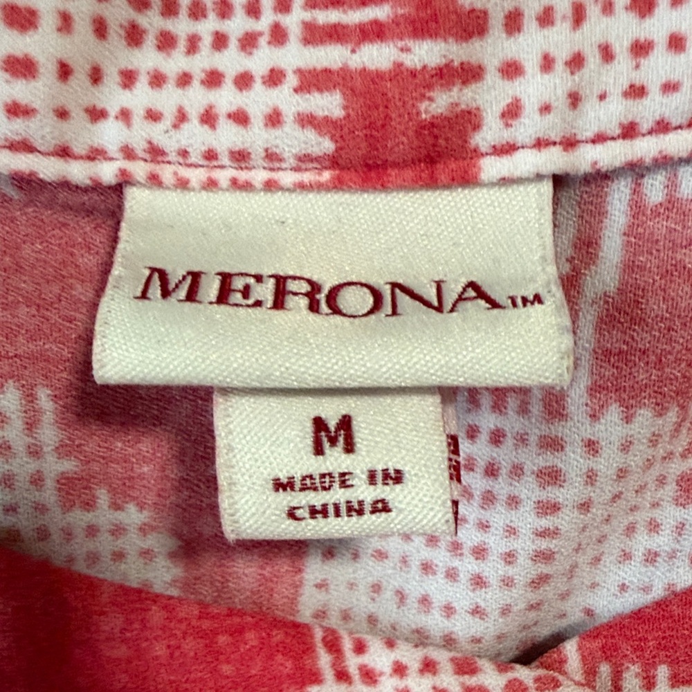 Merona Pink and White Geometric Dress - Picture 2 of 5